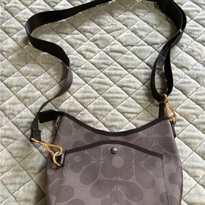 Orla Kiely like new Floral Gray Shoulder Bag
